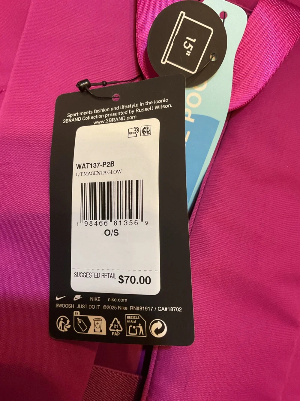 Nike magenta backpack